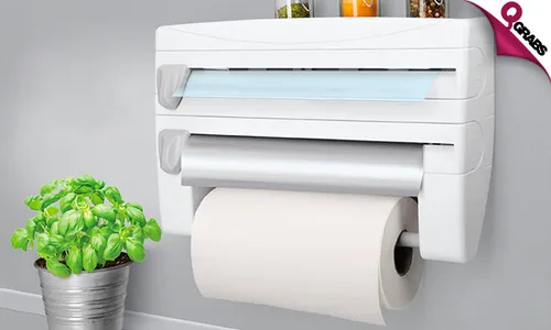 4-in-1 Wall Mounted Kitchen Rolls Dispenser!
